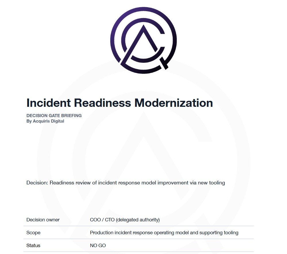 Incident Readiness Modernization